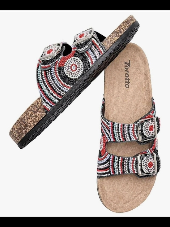Torroto Shoes - Torotto Womens Slides with Cork Footbed #1255